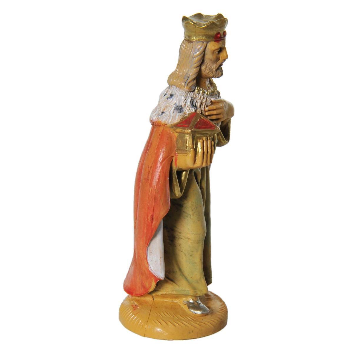 Statua presepe 12 cm re magi melchiorre