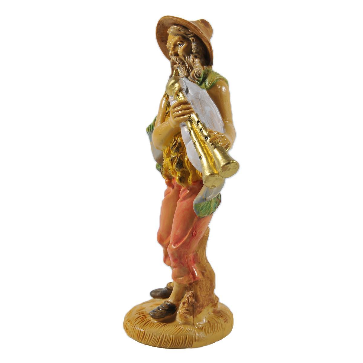 Statua presepe 12 cm zampognaro