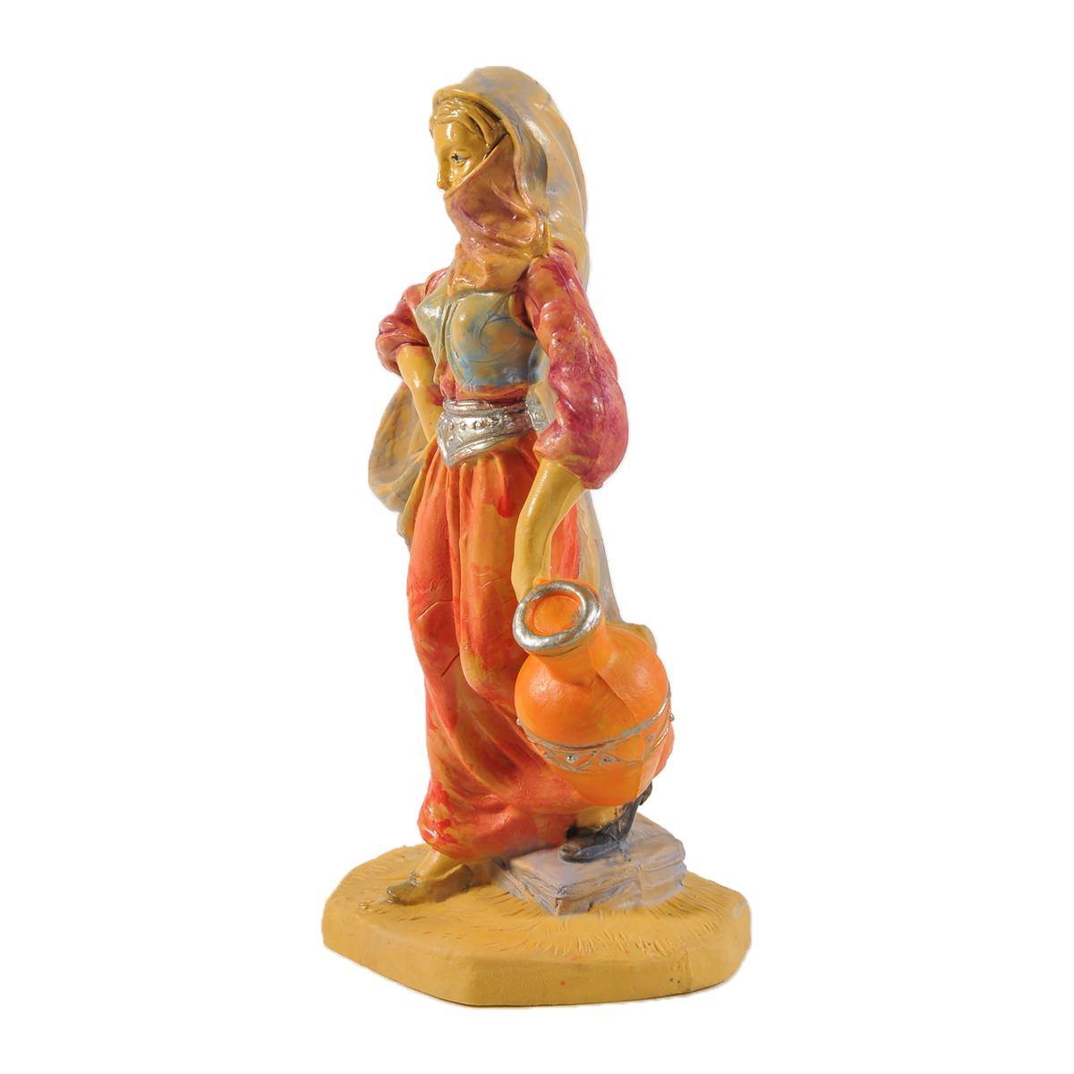 Statua presepe 12 cm donna anfora