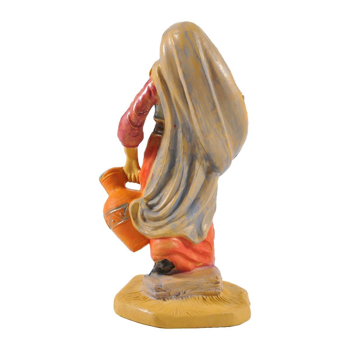 Statua presepe 12 cm donna anfora