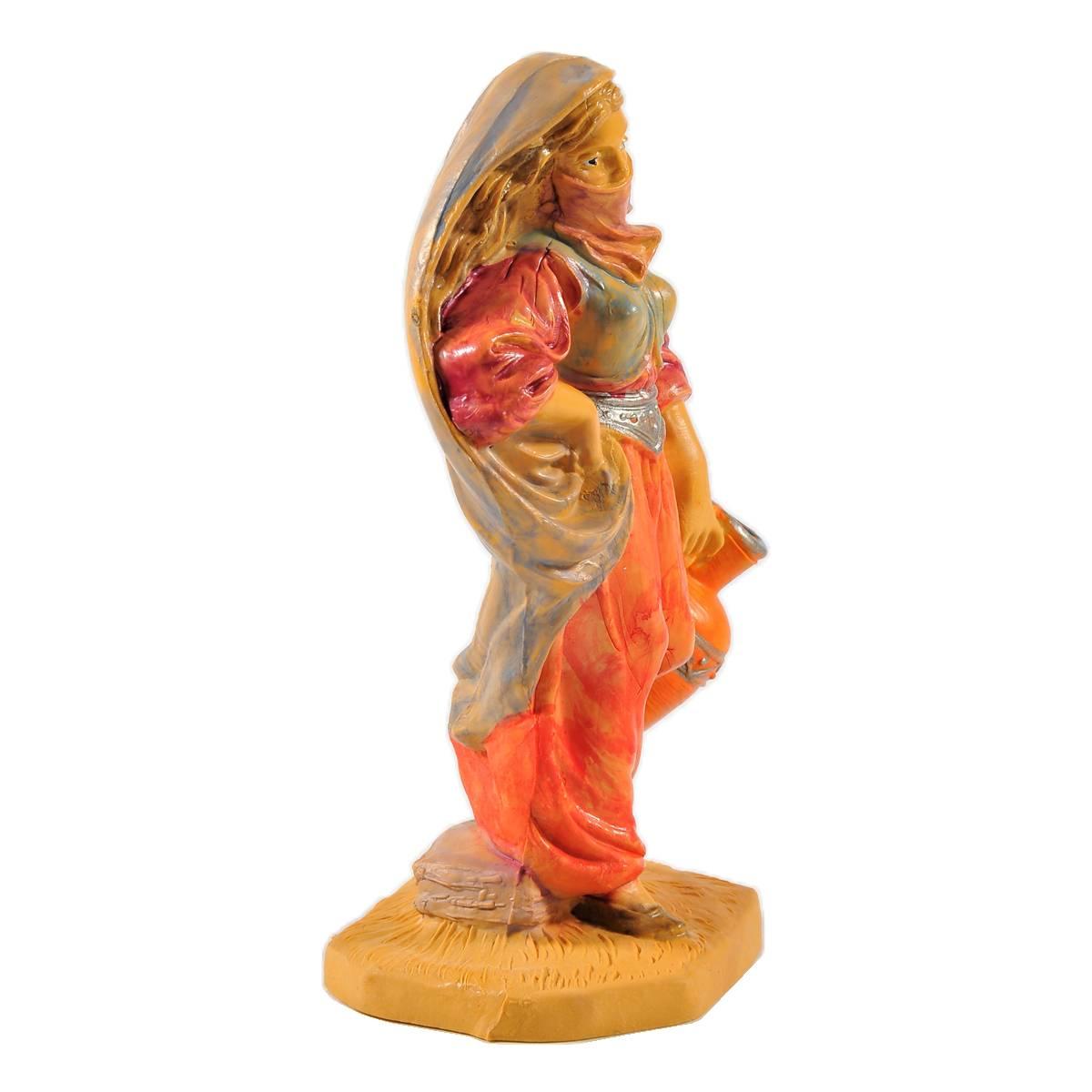 Statua presepe 12 cm donna anfora