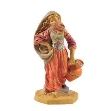 Statua presepe 12 cm donna anfora