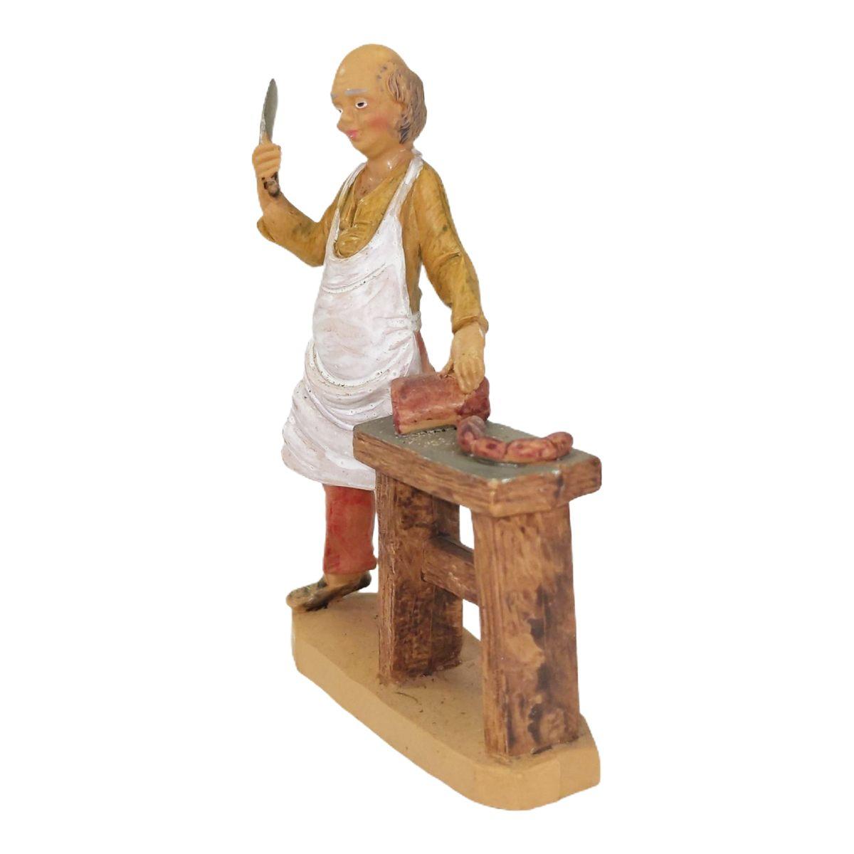 Statua presepe 12 cm macellaio
