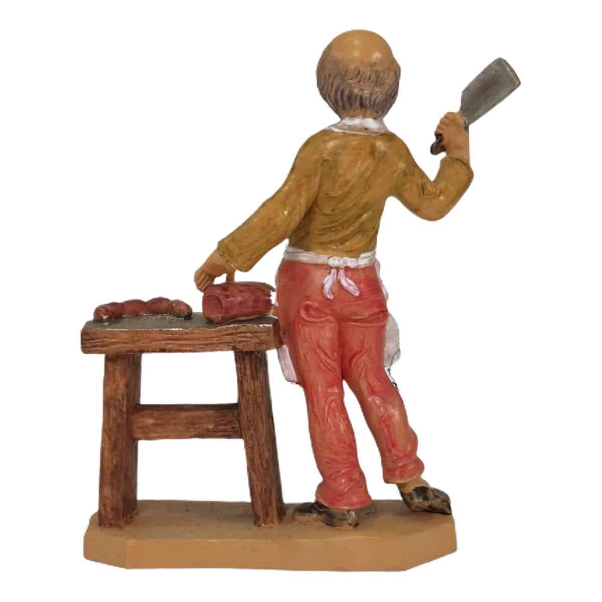 Statua presepe 12 cm macellaio