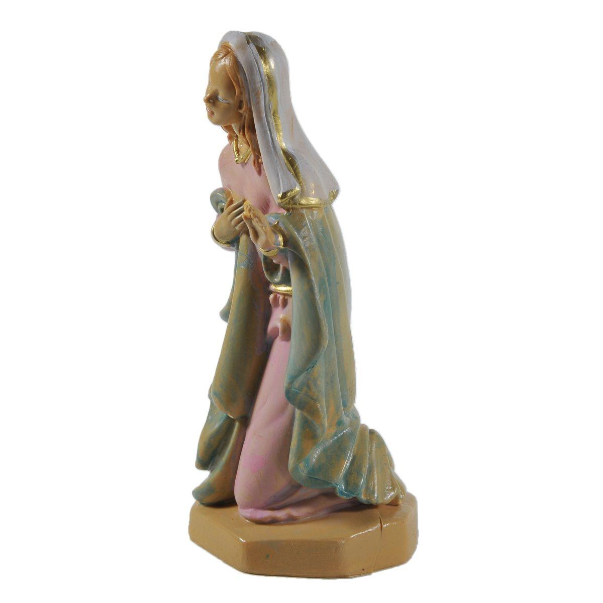 Statua presepe 16 cm madonna in ginocchio