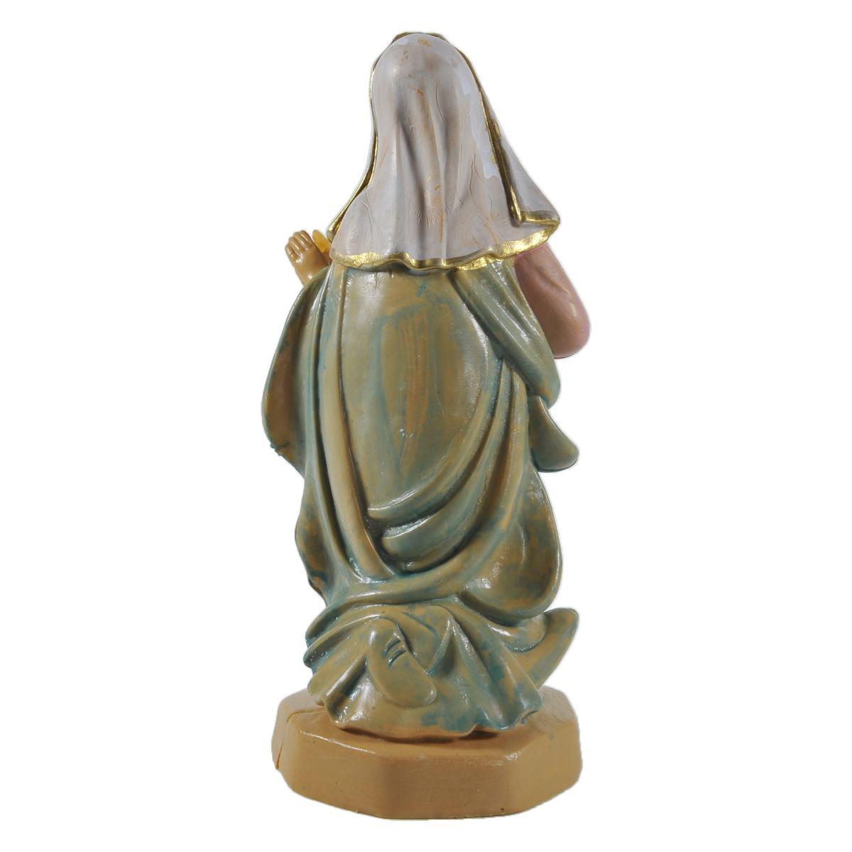 Statua presepe 16 cm madonna in ginocchio