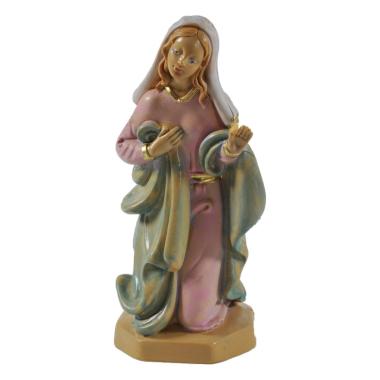 Statua presepe 16 cm madonna in ginocchio