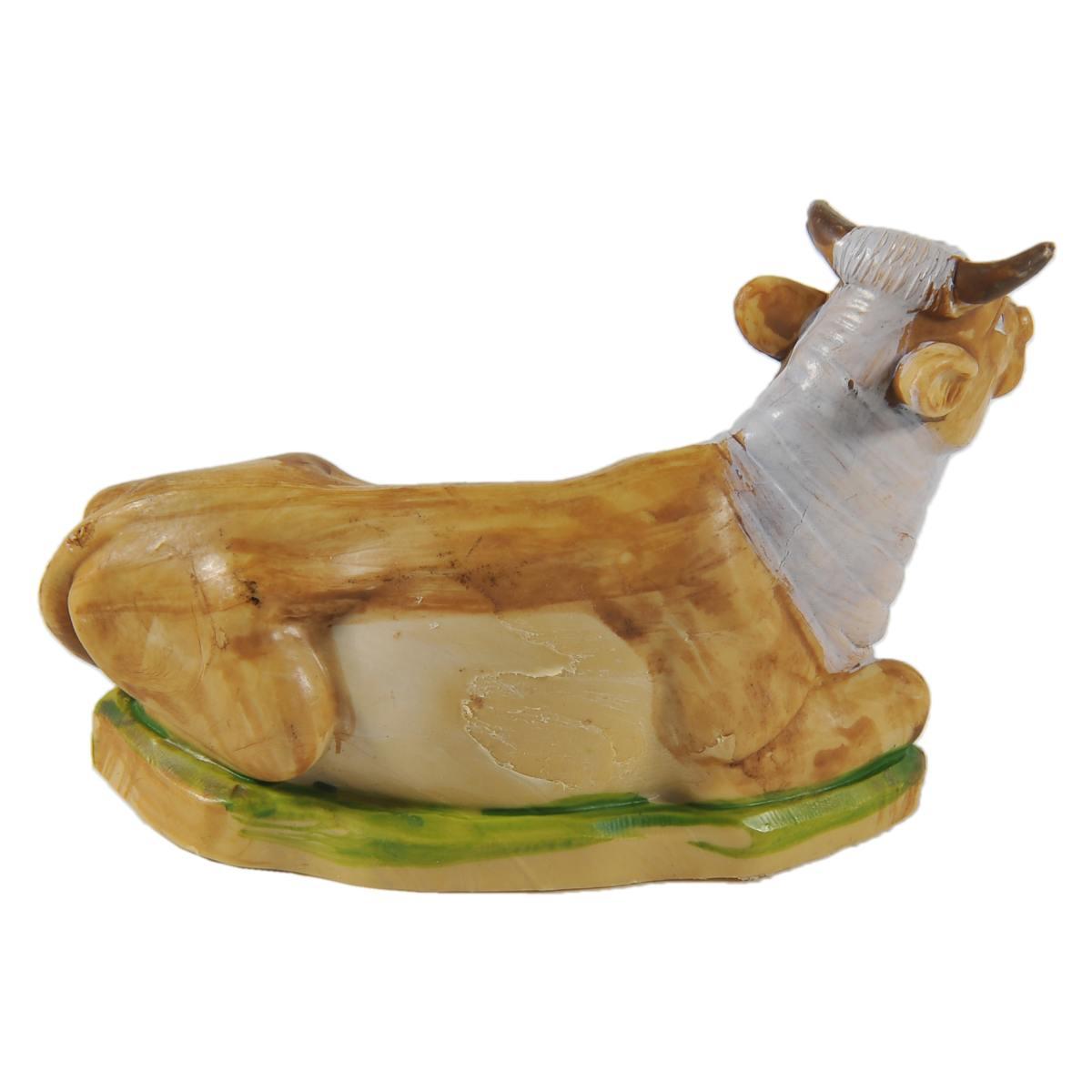 Statua presepe bue seduto