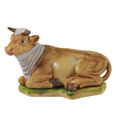 Statua presepe bue seduto