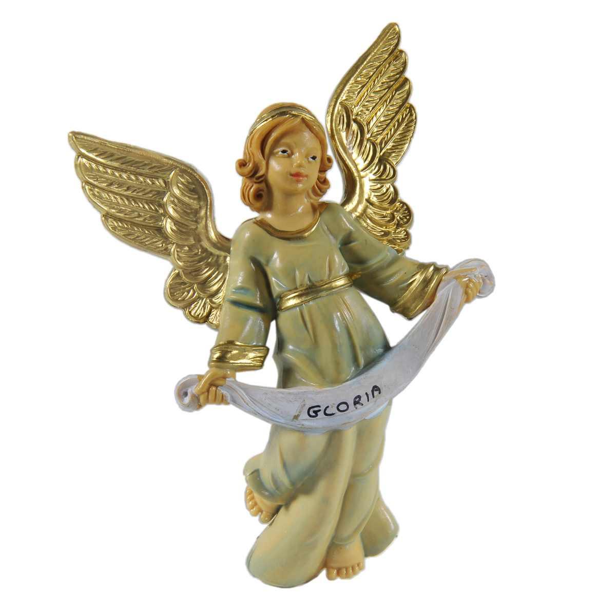 Statua presepe 16 cm angelo da appendere