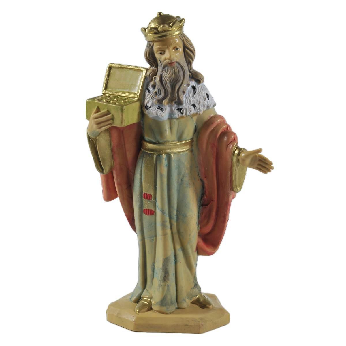 Statua presepe 15 cm re magi melchiorre
