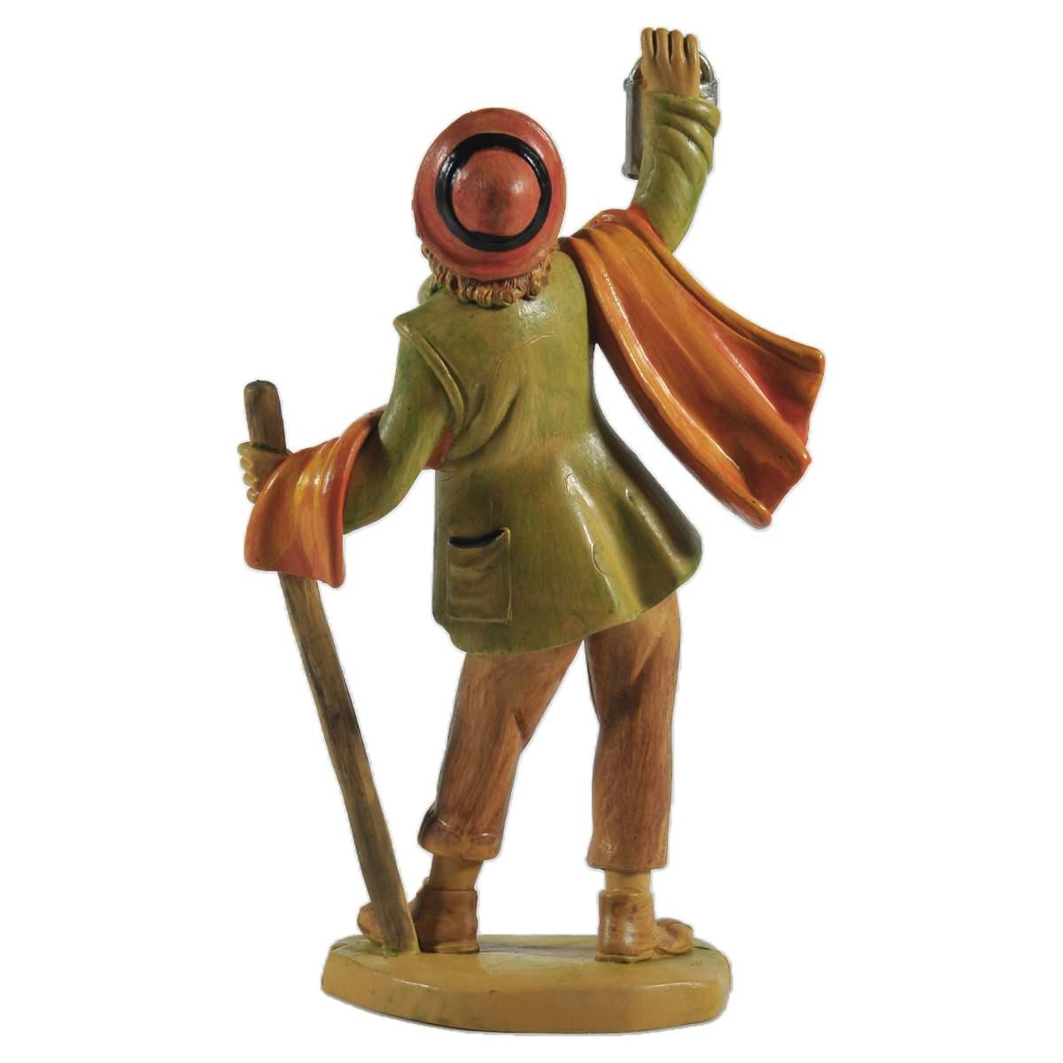 Statua presepe 16 cm uomo lanterna