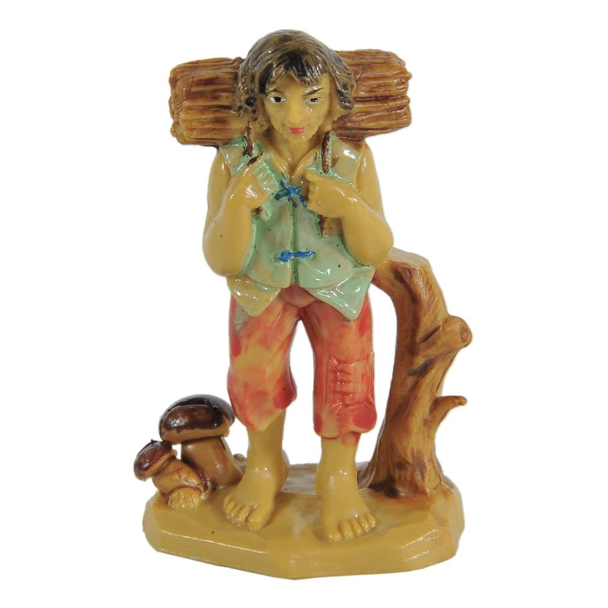 Statua presepe 6 cm boscaiolo