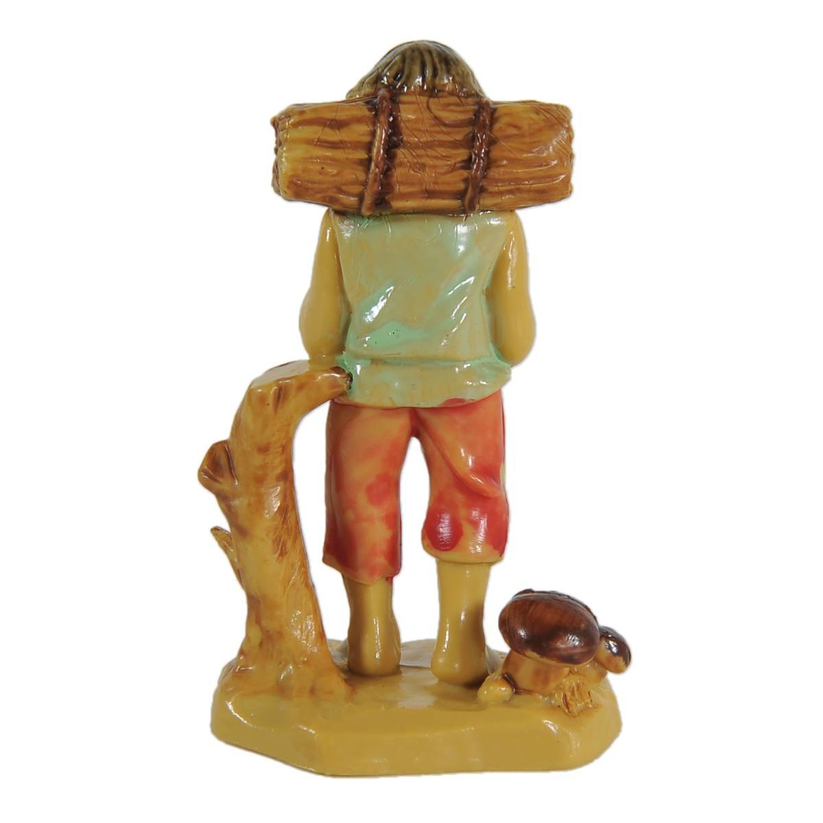 Statua presepe 6 cm boscaiolo