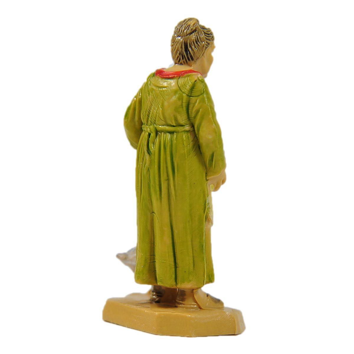Statua presepe 6 cm donna papera