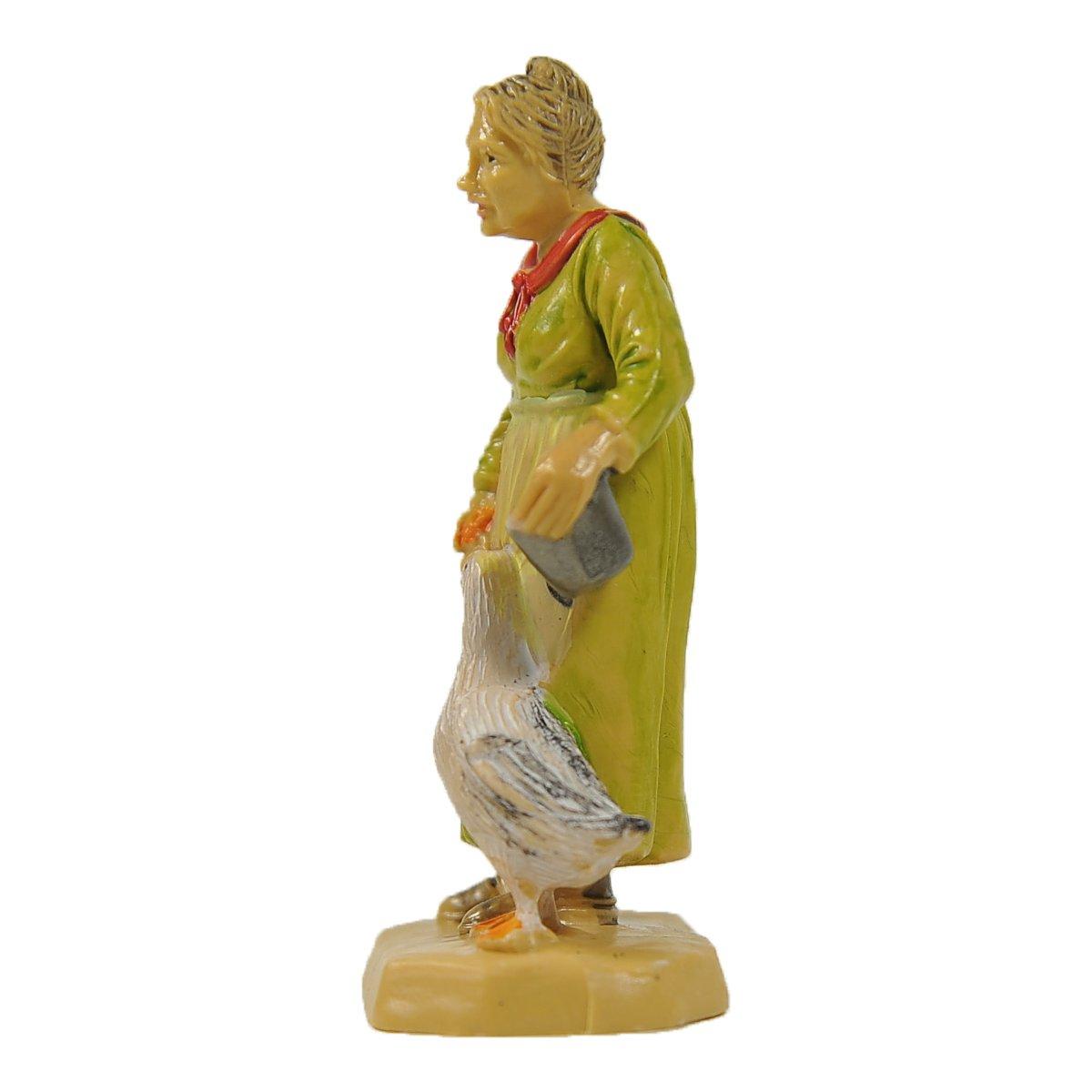 Statua presepe 6 cm donna papera