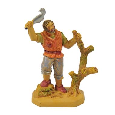 Statua presepe 6 cm taglialegna