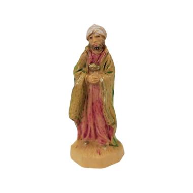 Statua presepe 4.5 cm re magi baldassarre