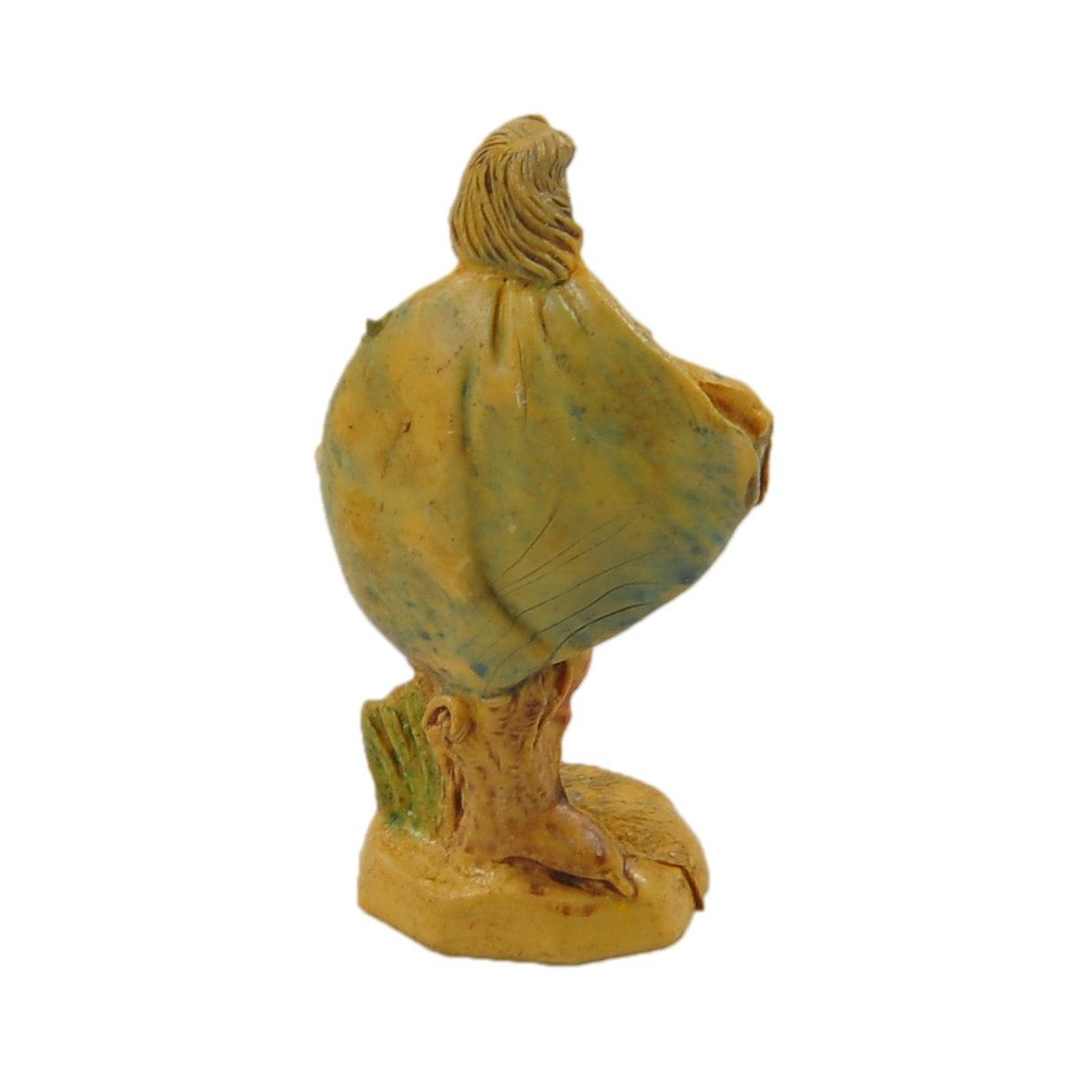 Statua presepe 4 cm pastore lanterna
