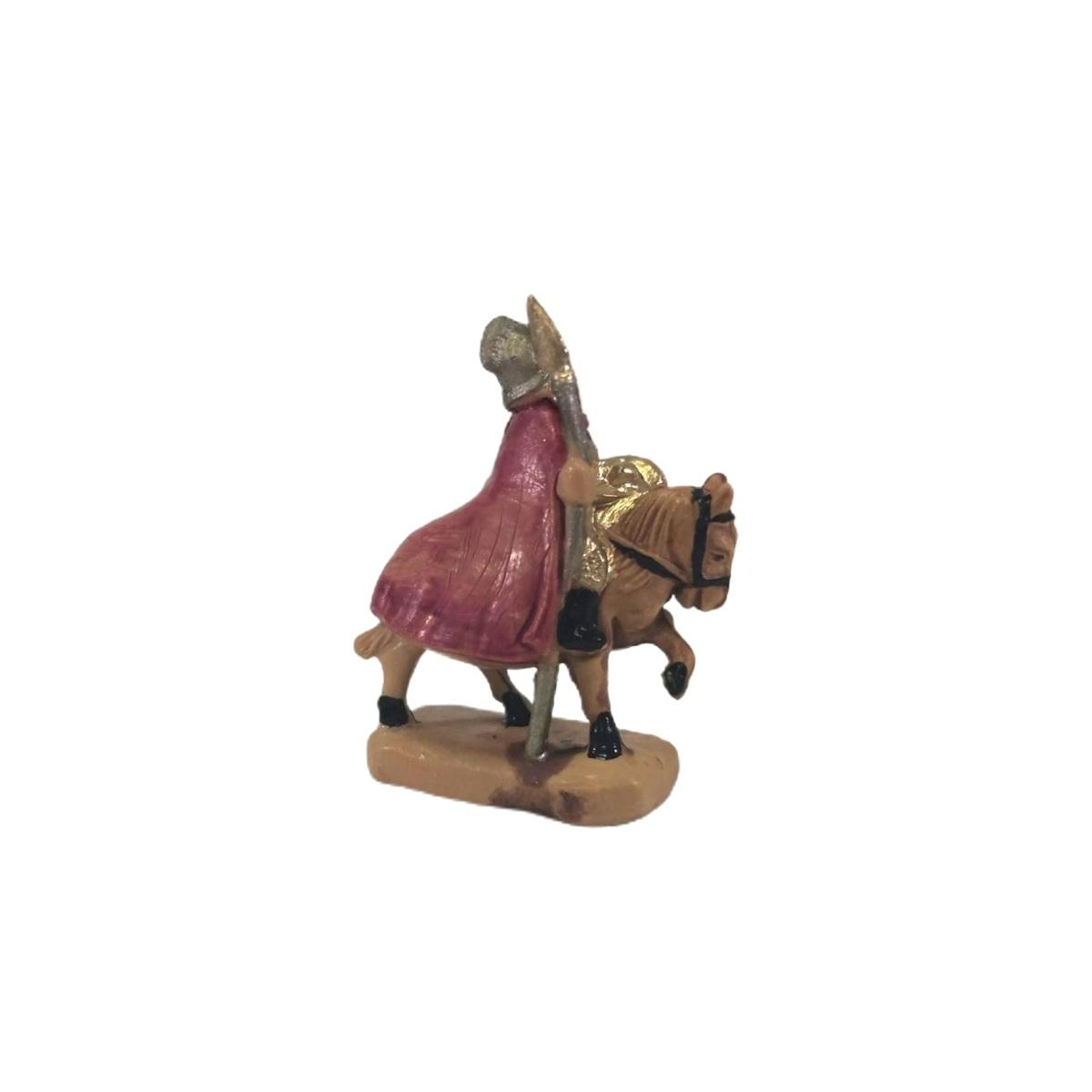 Statua presepe 4 cm soldato romano cavallo modello a