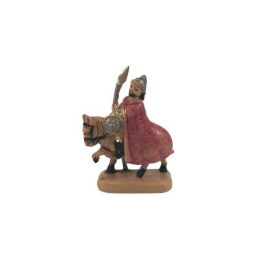 Statua presepe 4 cm soldato romano cavallo modello a
