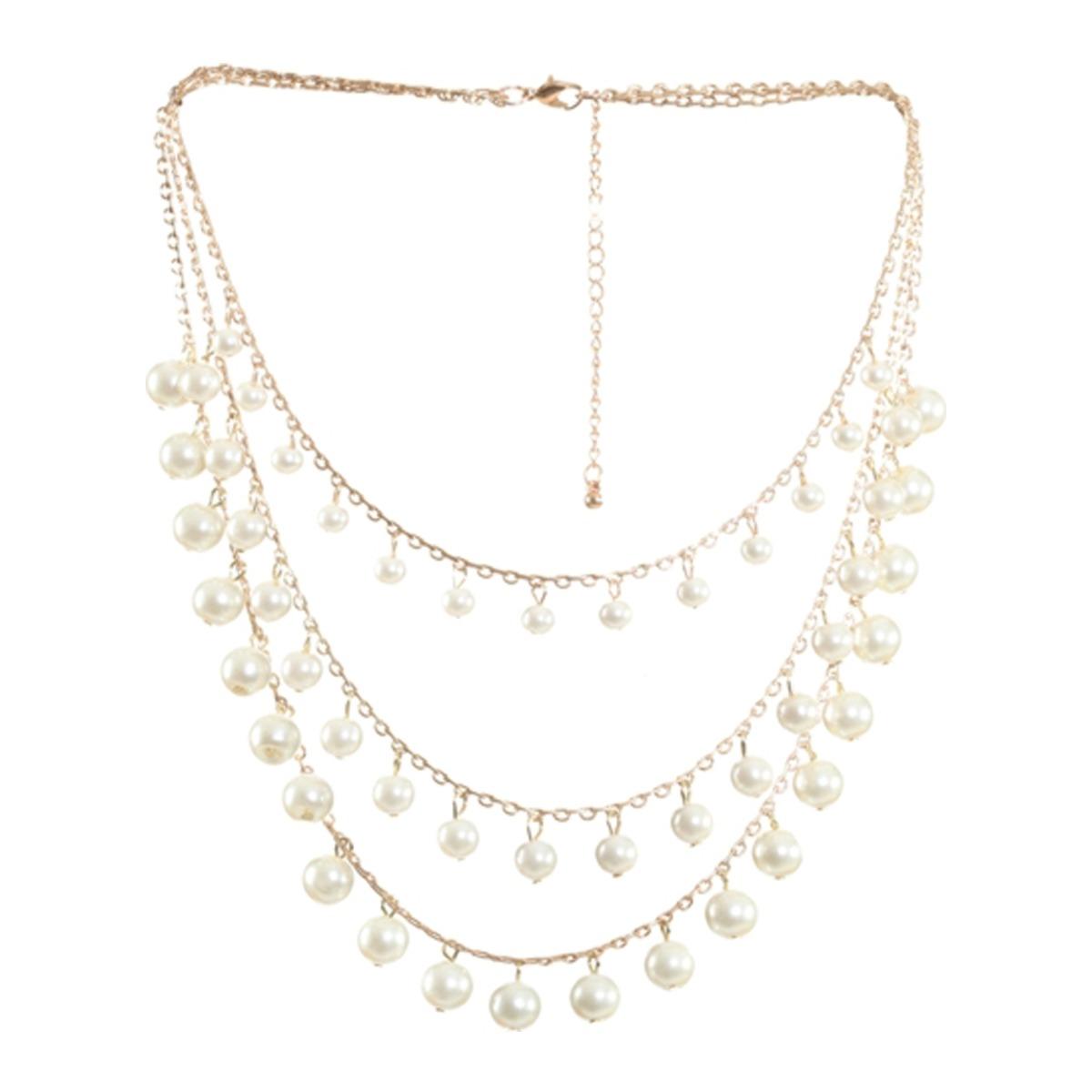 Collana perle bianche