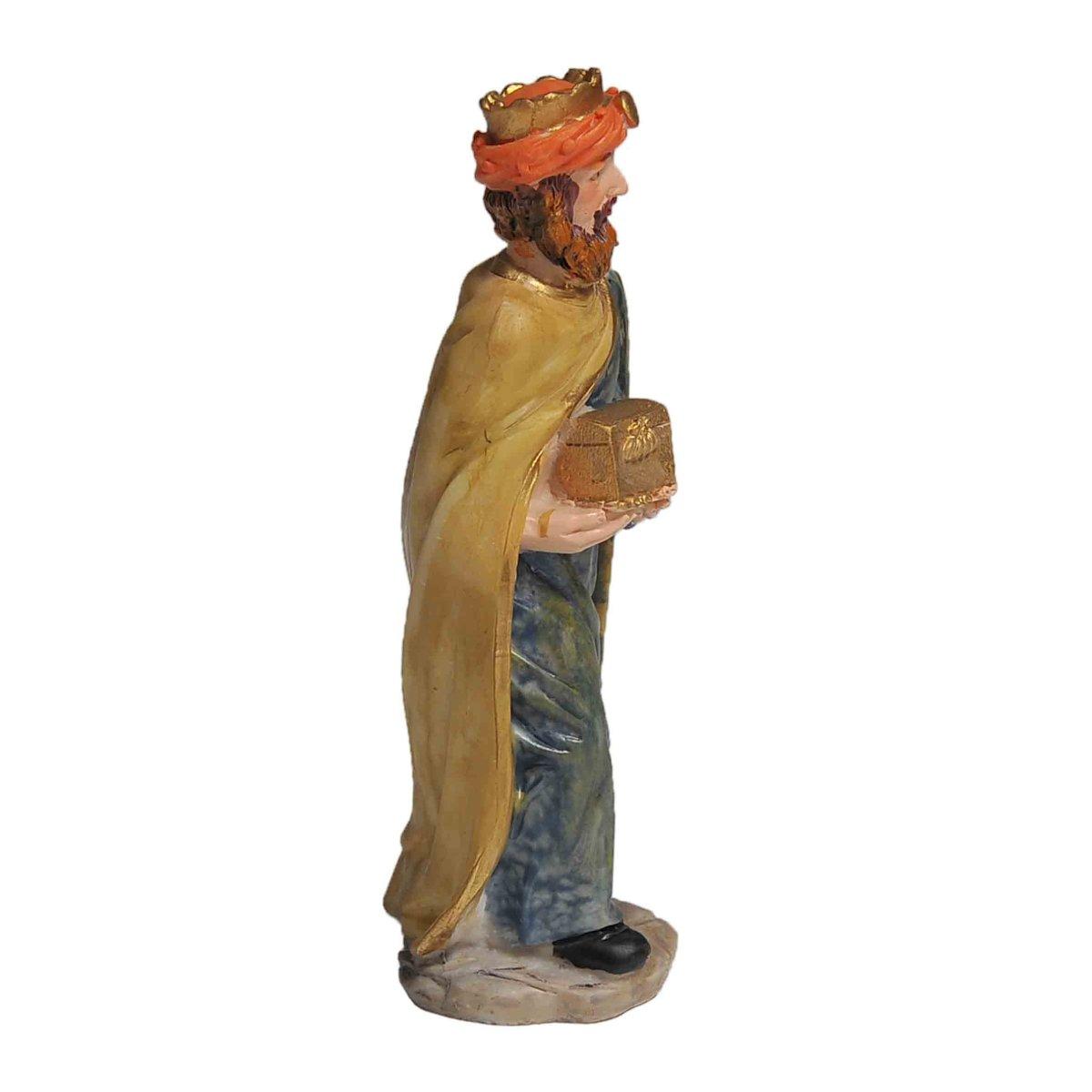 Statua presepe 12 cm re magi pastore pecora