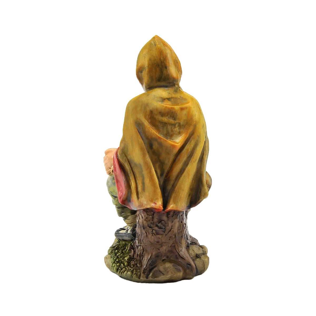 Statua presepe 15 cm pastore seduto