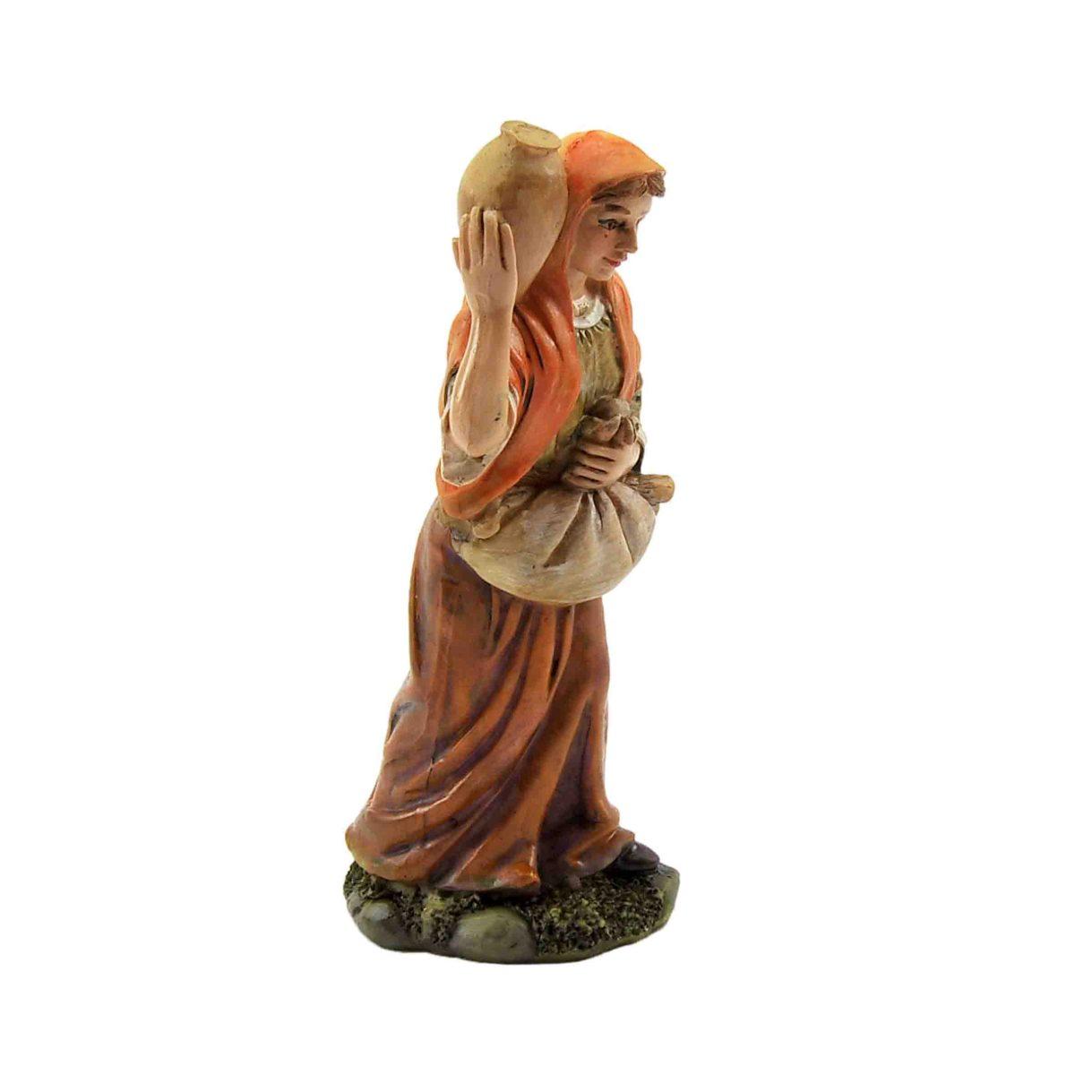 Statua presepe 15 cm donna anfora fascine