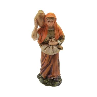 Statua presepe 15 cm donna anfora fascine