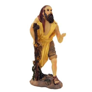 Statua presepe 15 cm mendicante bastone