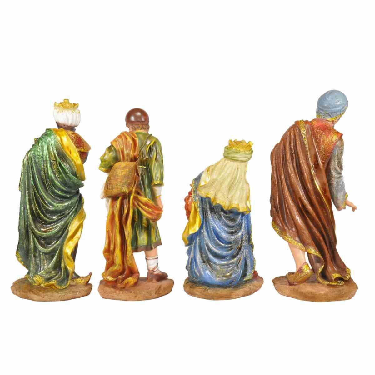 Statua presepe 53 cm re magi pastore pecora