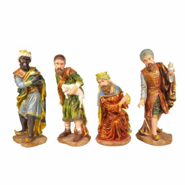 Statua presepe 53 cm re magi pastore pecora