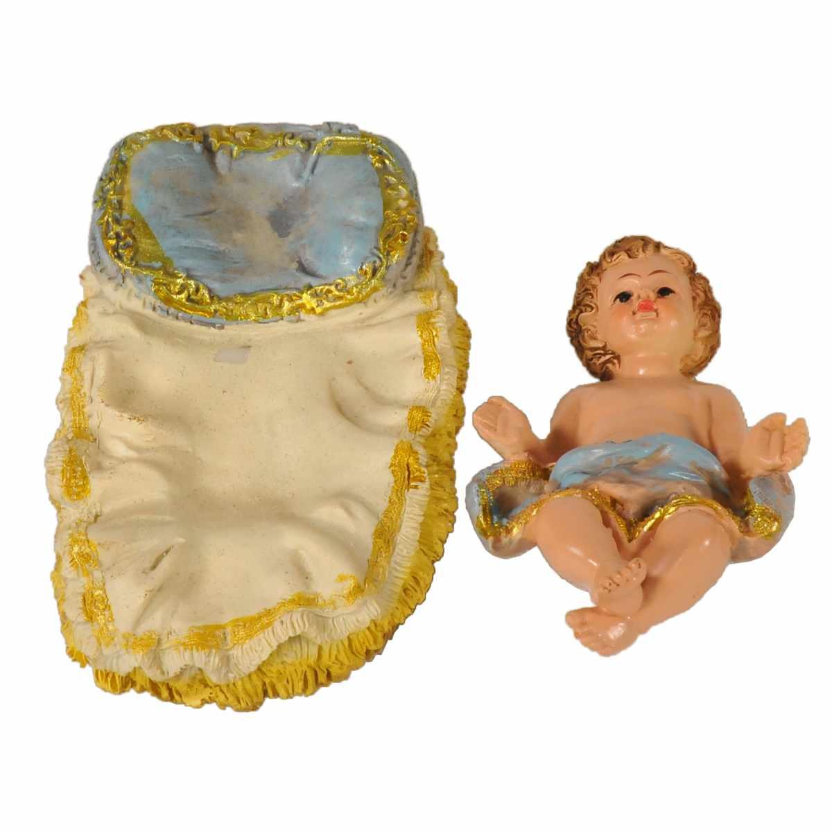 Statua presepe 30 cm natività gold