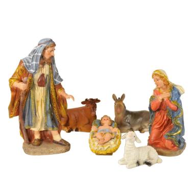 Statua presepe 30 cm natività gold