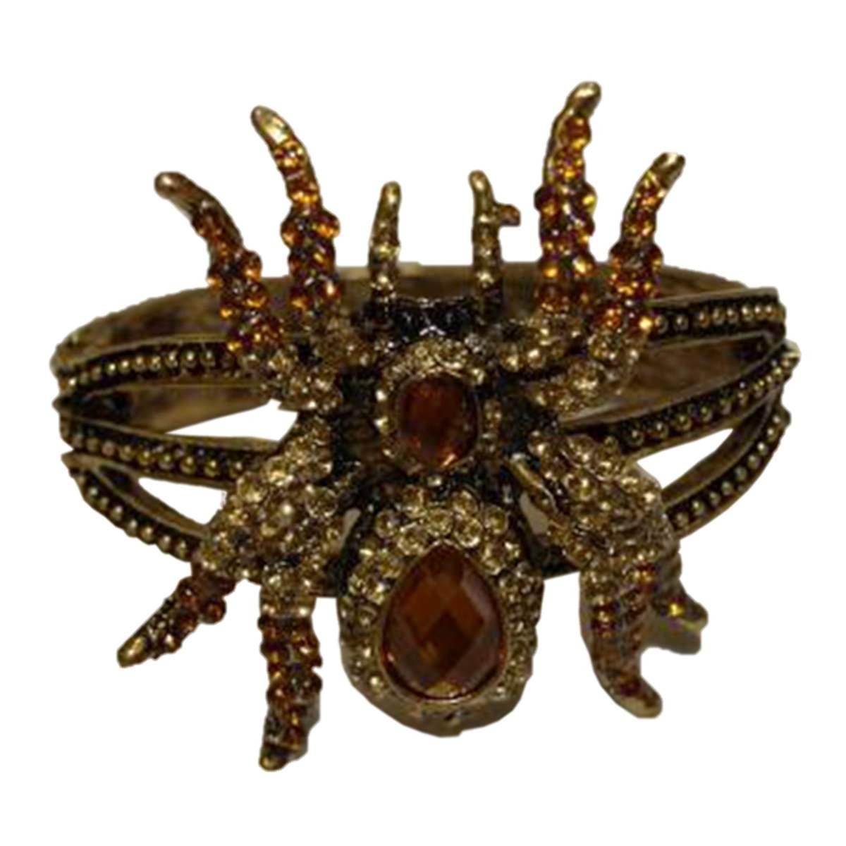 Bracciale matallo oro ragno