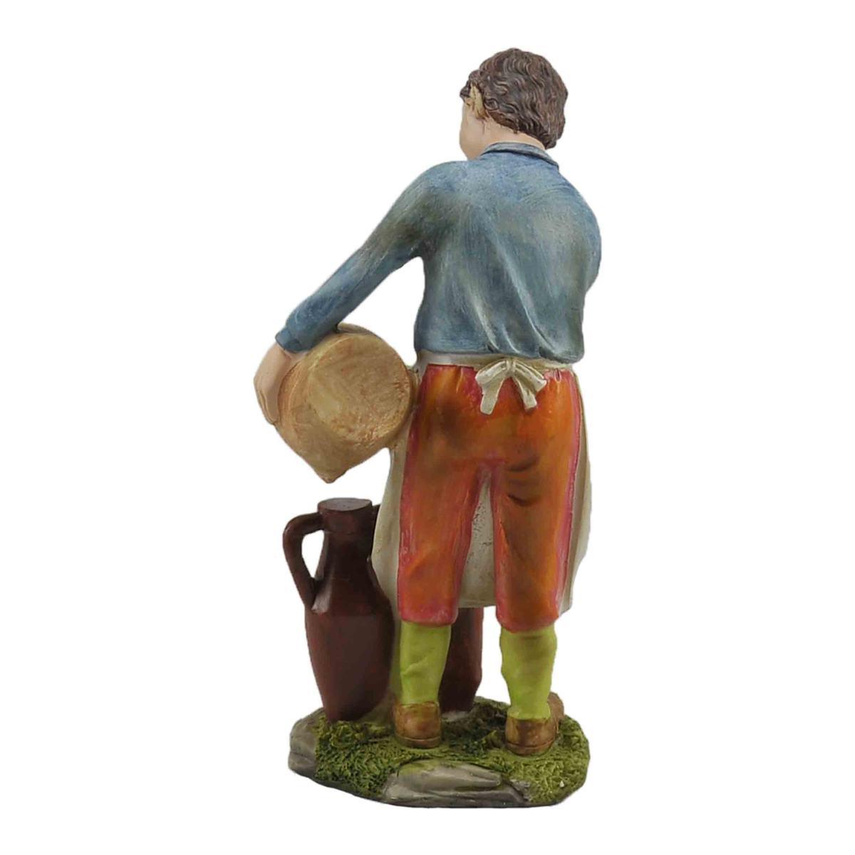 Statua presepe 30 cm vinaio anfore boccale