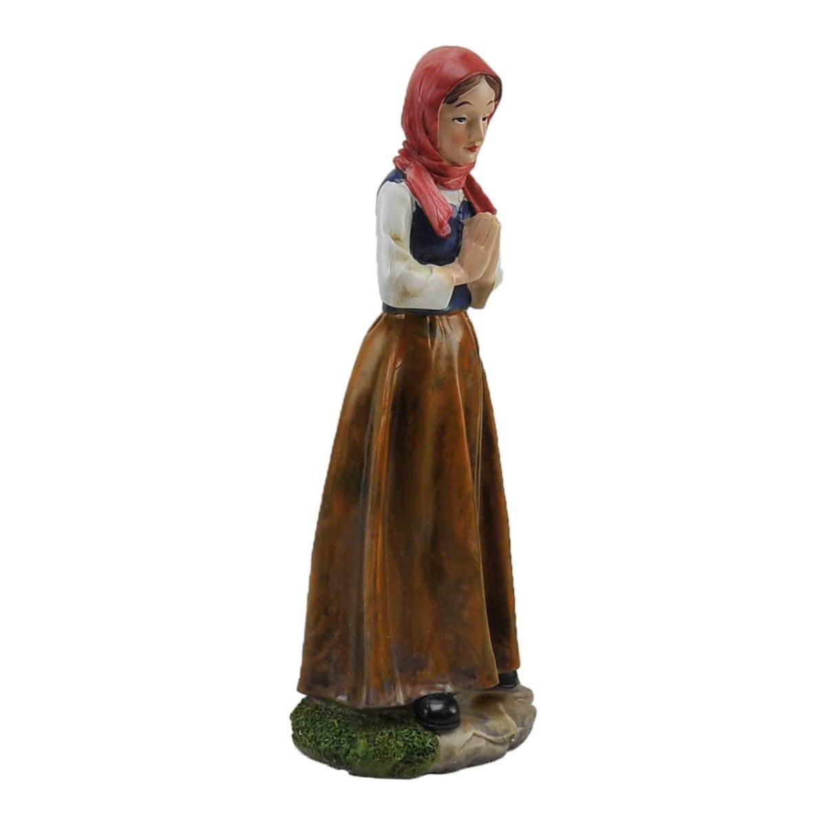 Statua presepe 30 cm donna anfora mani giunte