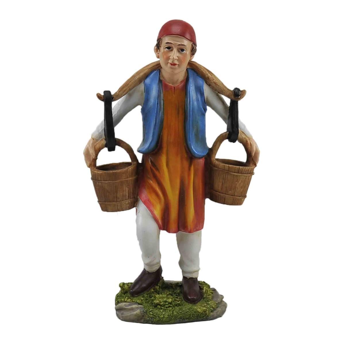 Statua presepe 30 cm acquaiolo secchi