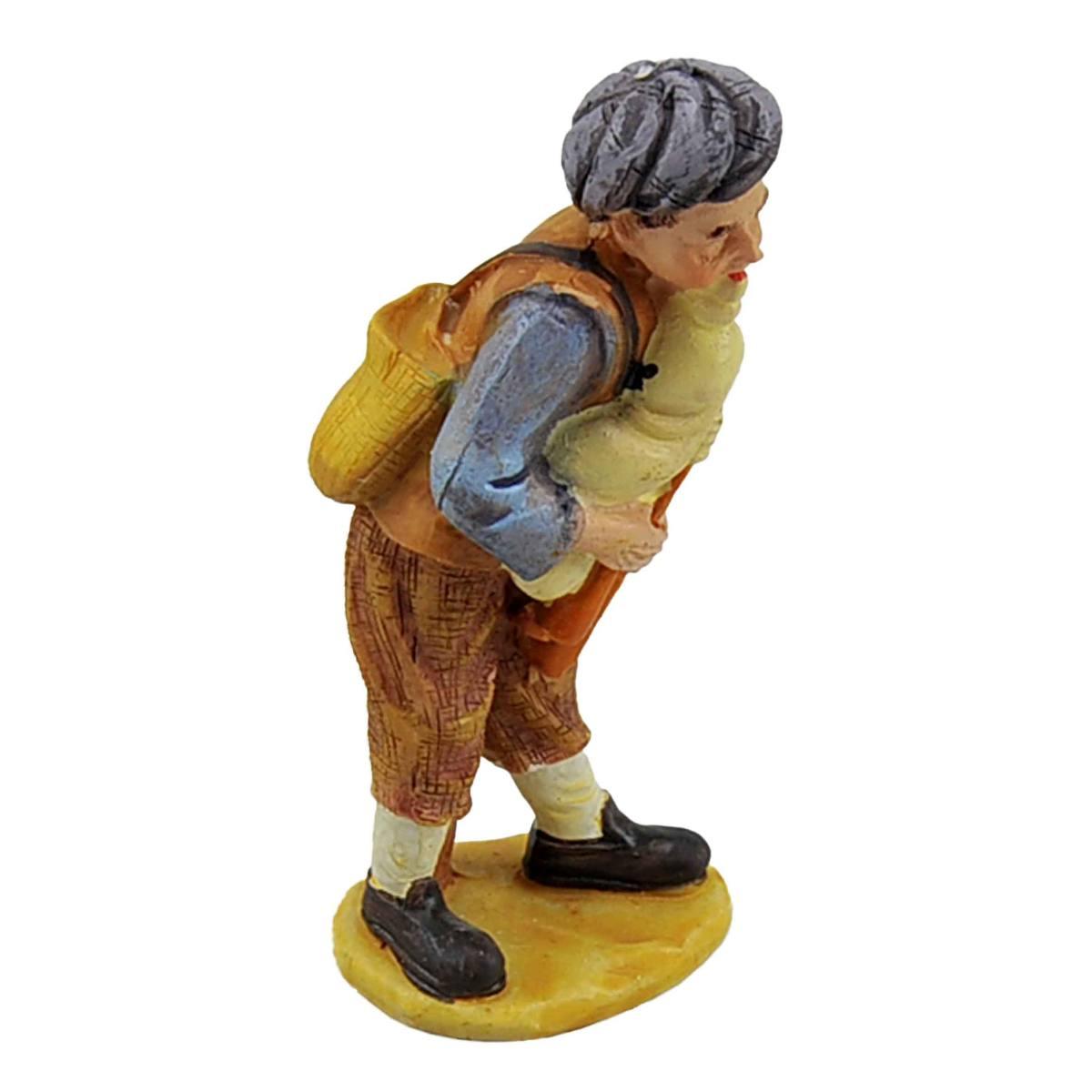 Statua presepe 10 cm zampognaro zampogne
