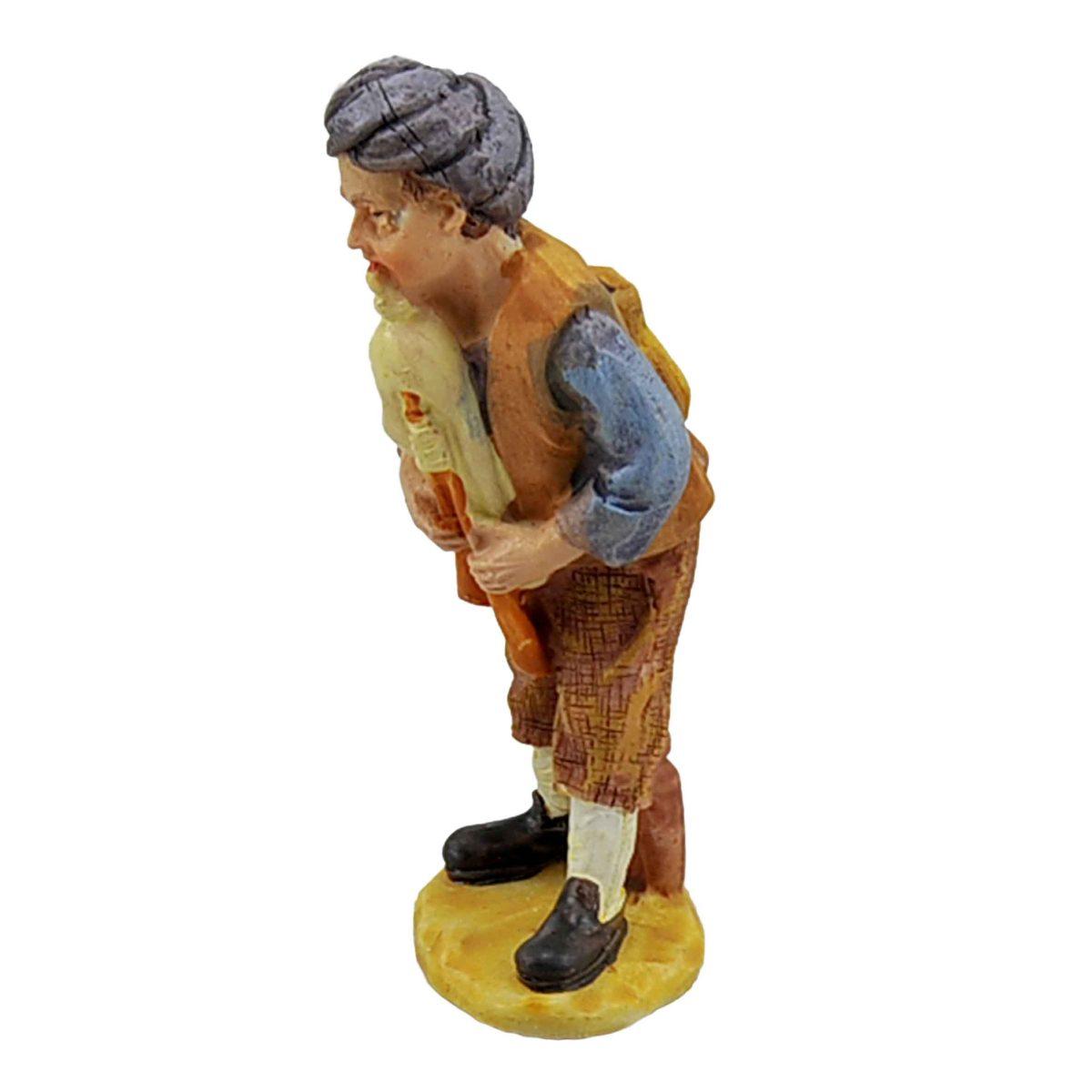 Statua presepe 10 cm zampognaro zampogne