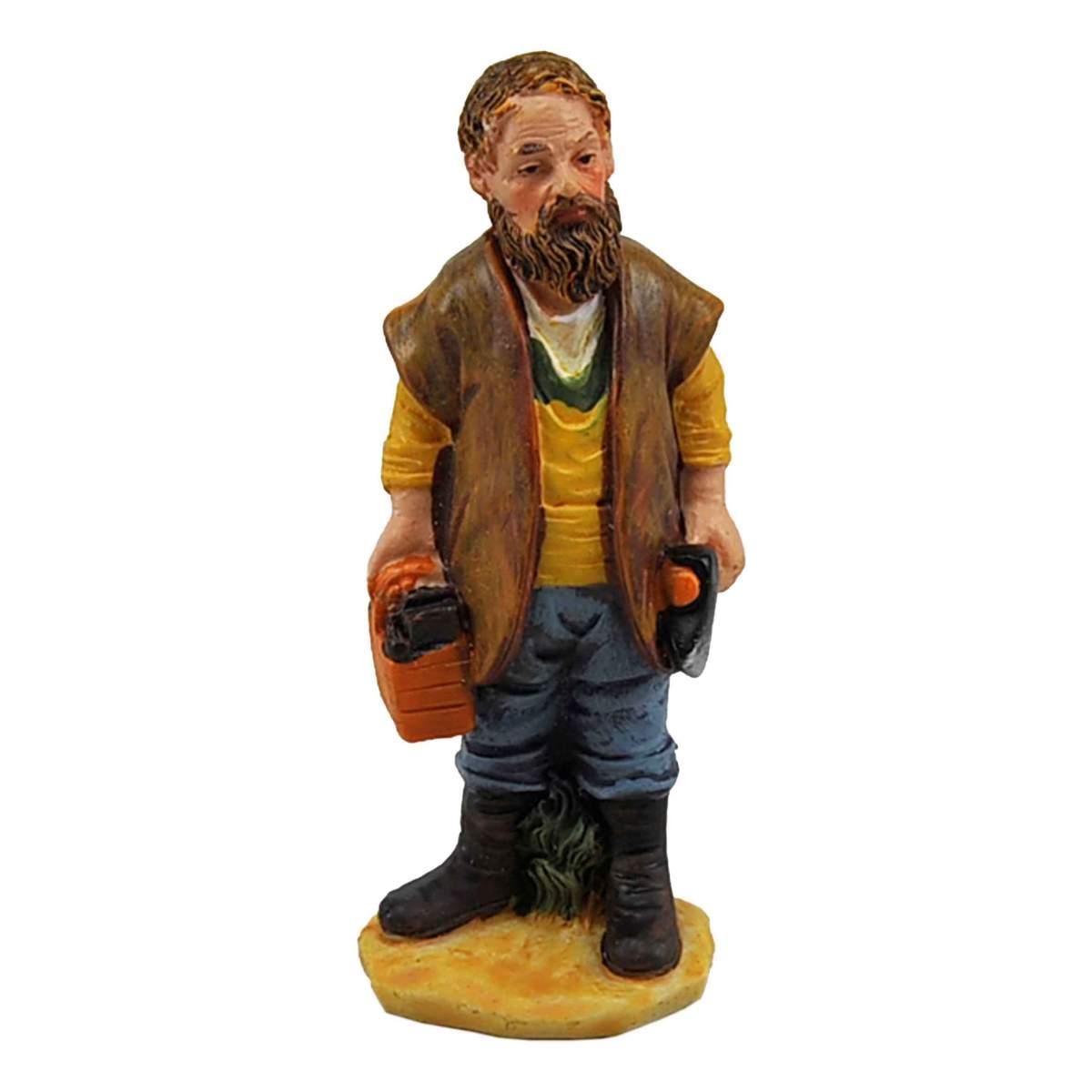 Statua presepe 10 cm boscaiolo