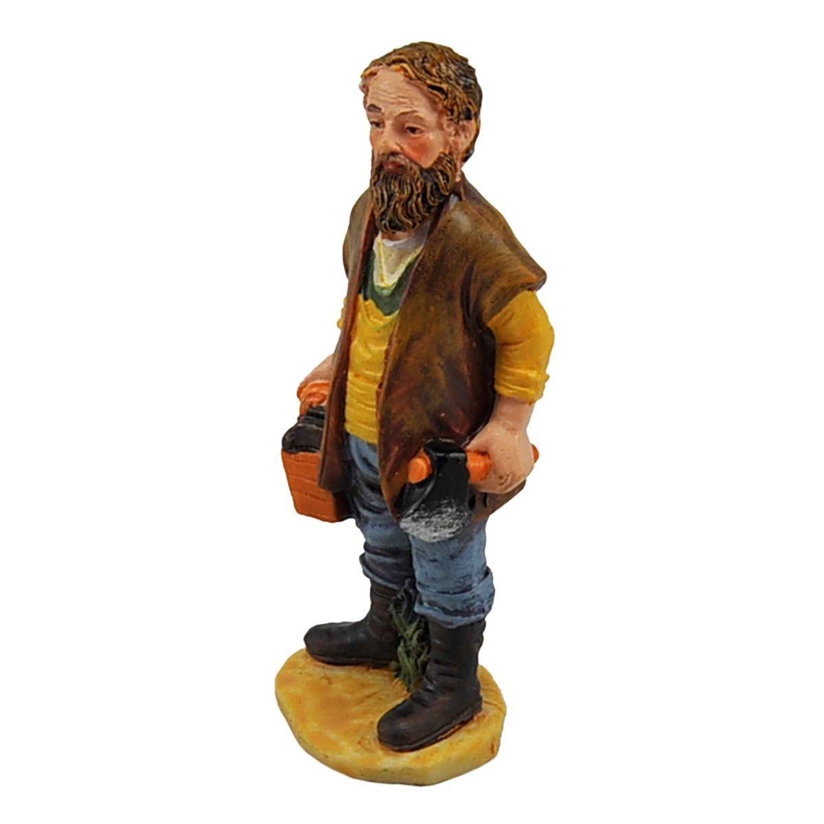 Statua presepe 10 cm boscaiolo