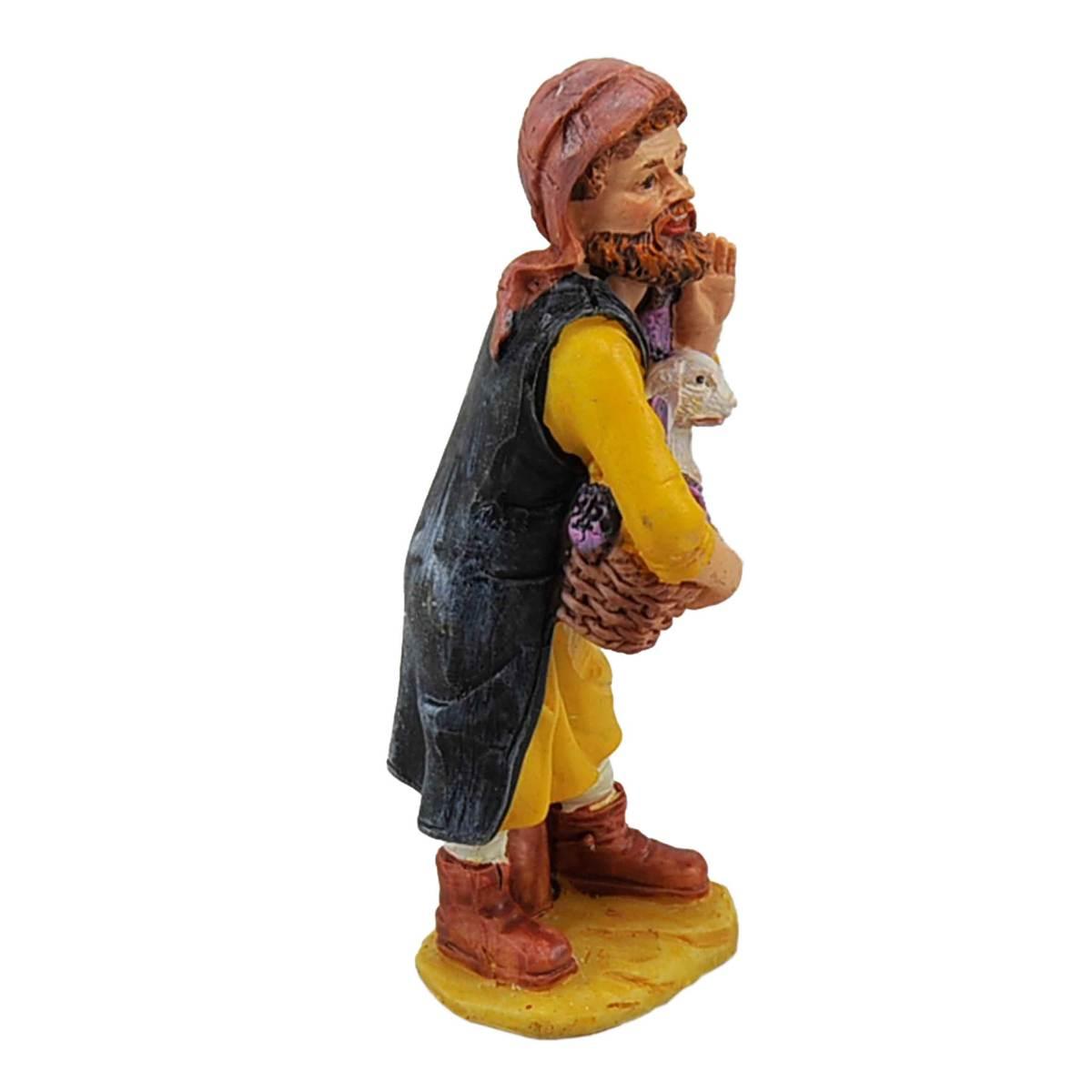 Statua presepe 10 cm pastore cane