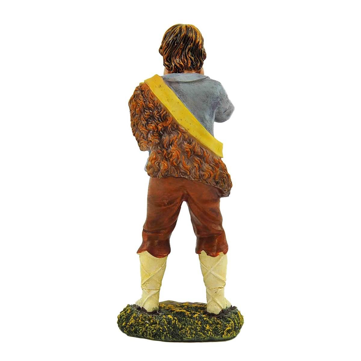 Statua presepe 20 cm pastore casacca
