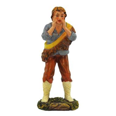 Statua presepe 20 cm pastore casacca