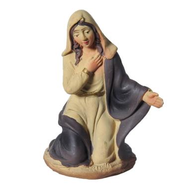 Statua presepe 10 cm madonna in ginocchio