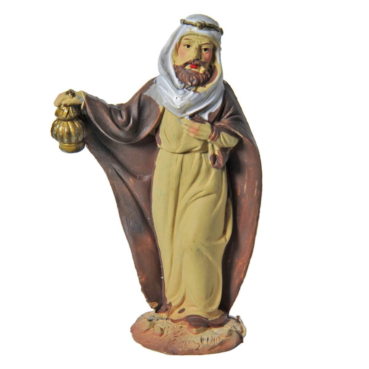 Statua presepe 10 cm re magi melchiorre