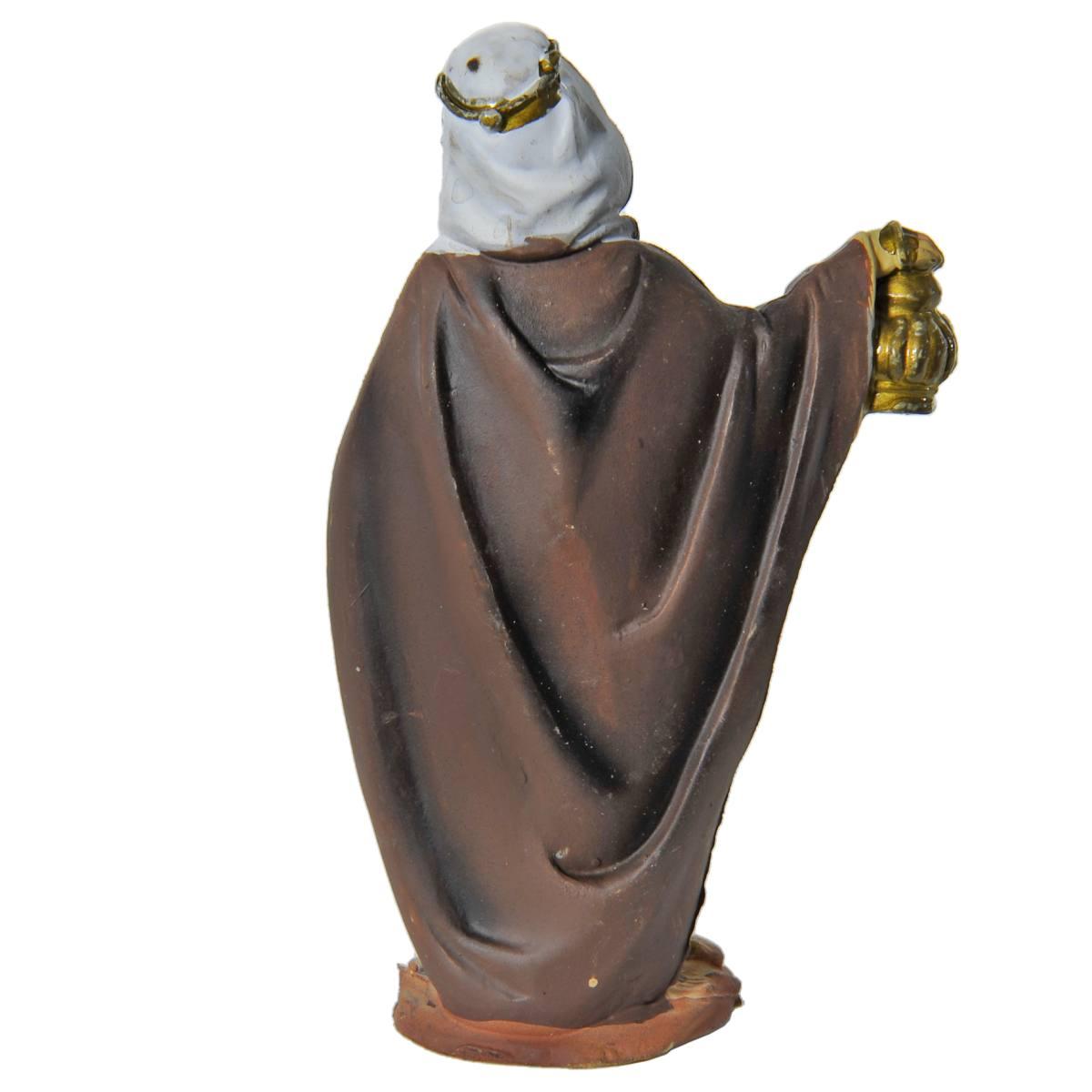 Statua presepe 10 cm re magi melchiorre