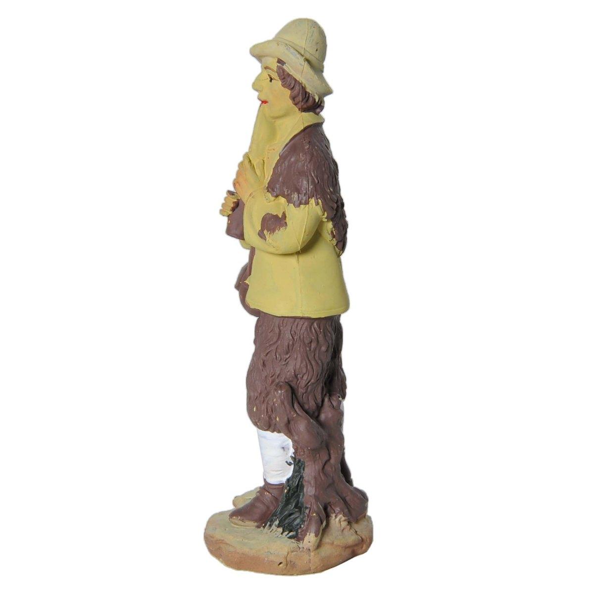 Statua presepe 10 cm pastore pifferaio